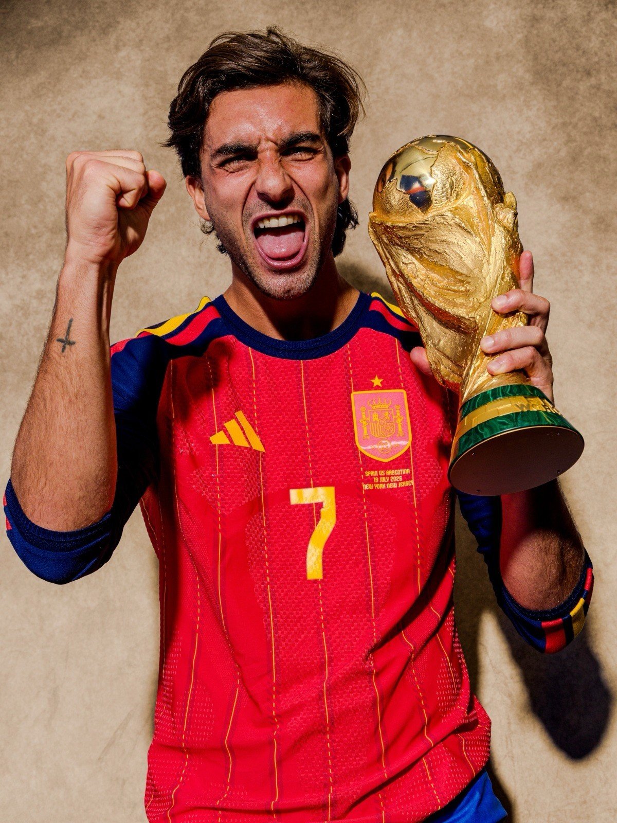 Ferran Torres with the World Cup